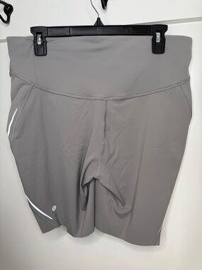 SZ14 NWOT lululemon athletica Gray Women's High-Rise Bike Shorts